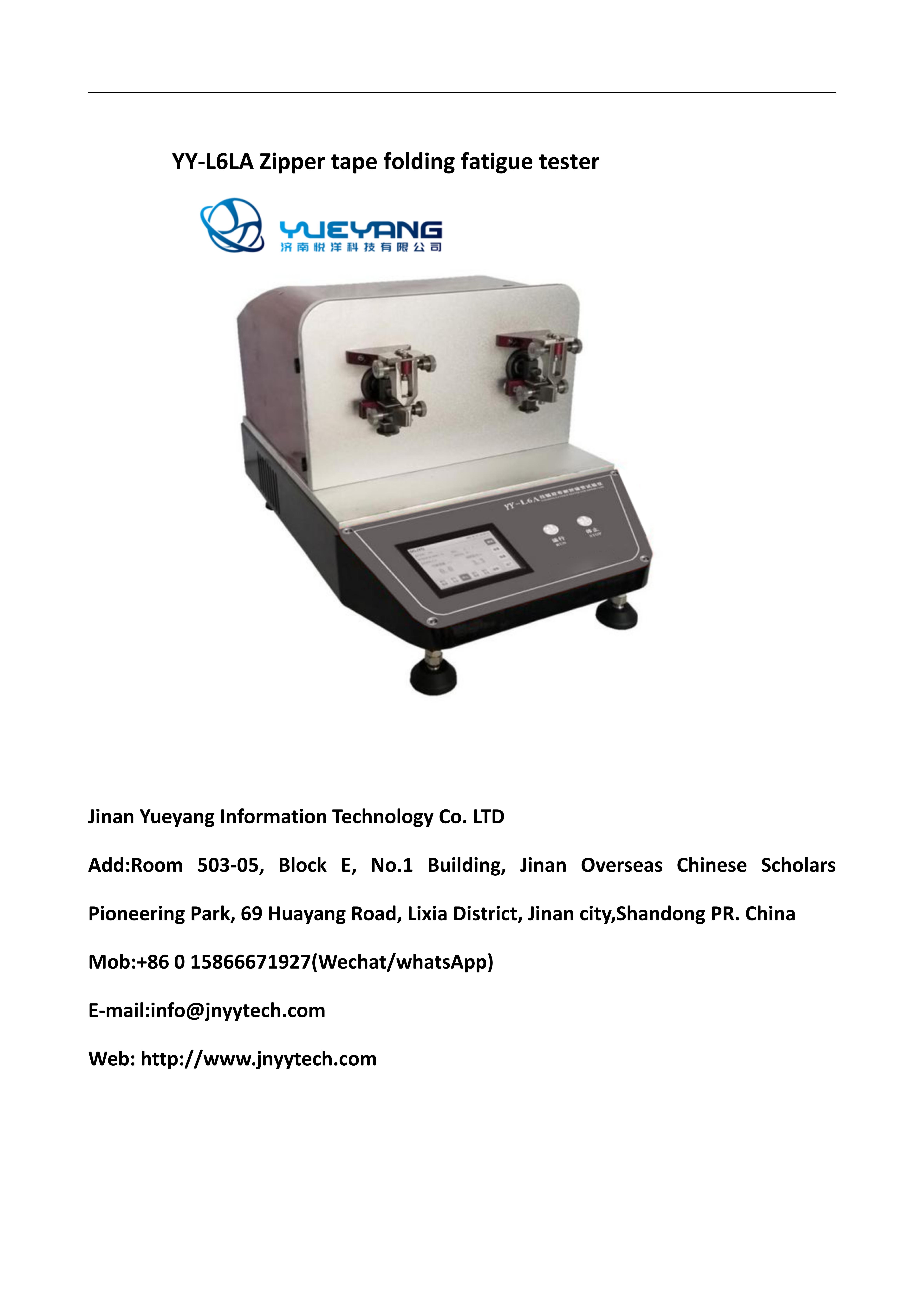 YY-L6LA Zipper tape folding fatigue tester_01